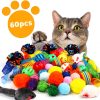 QUOZUO Cat Toys Pack 60pcs Balls Springs Mice Interactive-1