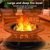 OutVue Fire Pit Table Stainless Steel Wood Burning Outdoor-4