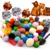 PietyPet Cat Toys Pack 60pcs Balls Springs Mice Play-8