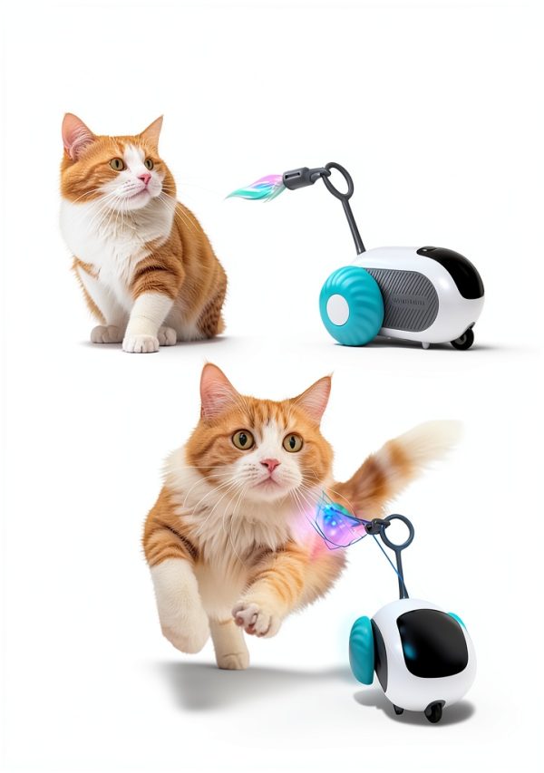 AIPERRO Interactive Cat Toy Remote Control Smart Obstacle-2