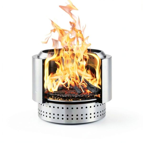 Wakeyard Stainless Steel Smokeless Fire Pit Outdoor Wood-3