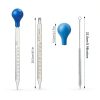 Yolev Glass Pipette Set Reusable Graduated Droppers Lab-2