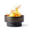 OutVue Wood Burning Fire Pit Grill Modern Iron Outdoor-2