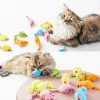 MeoHui Cat Toy Mice Faux Fur Rattling Catnip Filled-1