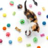 QUOZUO Cat Toys Pack 60pcs Balls Springs Mice Interactive-6