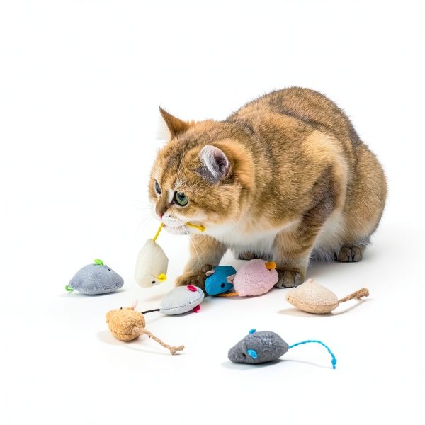 Catnip Mice Toys Haourlife Plush Cat Toys 20 Pack-4