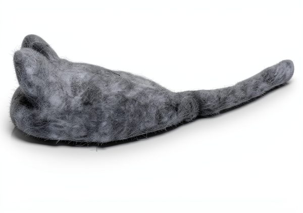 Hand Felted Wool Cat Toy Mice Earthtone Solutions Natural-2