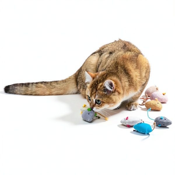 Catnip Mice Toys Haourlife Plush Cat Toys 20 Pack-3