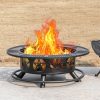 OutVue Fire Pit Table Stainless Steel Wood Burning Outdoor-1