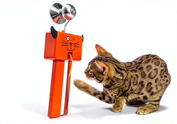 CRMADA Fling Ama String Cat Toy Battery Operated Interactive-2