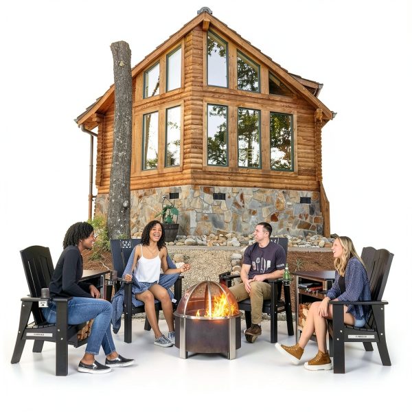 Breeo Smokeless Fire Pit Corten Steel Outdoor Patio-8