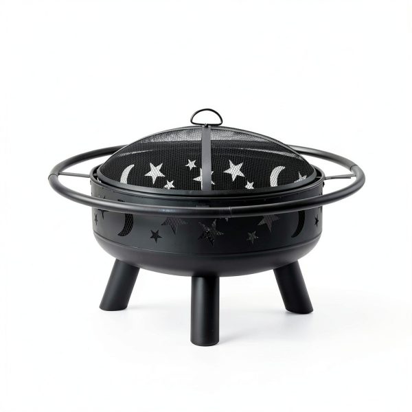 Mistmo Outdoor Fire Pit 32 Inch Steel Patio Heater-6