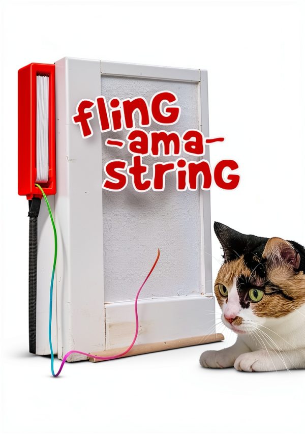CRMADA Fling Ama String Cat Toy Battery Operated Interactive-1