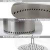 VivaGarden Smokeless Fire Pit Stainless Steel Outdoor-5