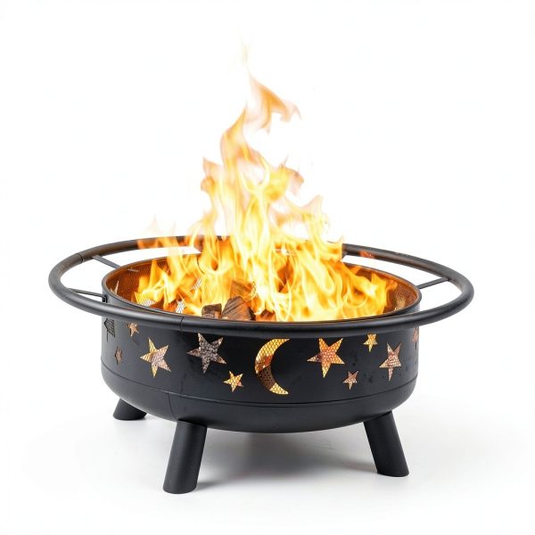 Mistmo Outdoor Fire Pit 32 Inch Steel Patio Heater-3