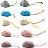 Catnip Mice Toys Haourlife Plush Cat Toys 20 Pack-0