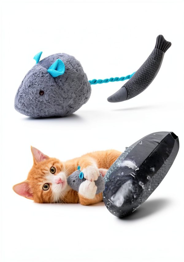 WRW Catnip Mice Toys Soft Plush Interactive Cat Toys-4