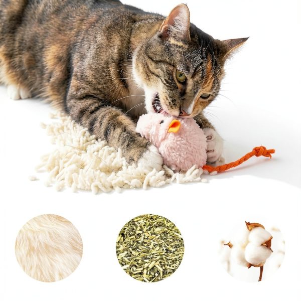 WRW Catnip Mice Toys Soft Plush Interactive Cat Toys-2