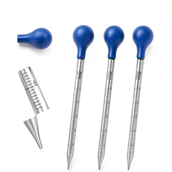 Yolev Glass Pipette Set Reusable Graduated Droppers Lab-4
