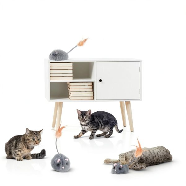 Pawingcat Remote Control Cat Toy Interactive Mouse USB-5