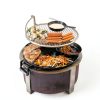 Breeo Smokeless Fire Pit Corten Steel Outdoor Patio-4
