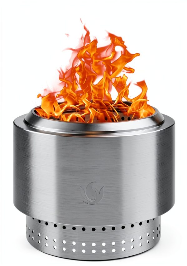 Wakeyard Stainless Steel Smokeless Fire Pit Outdoor Wood-0