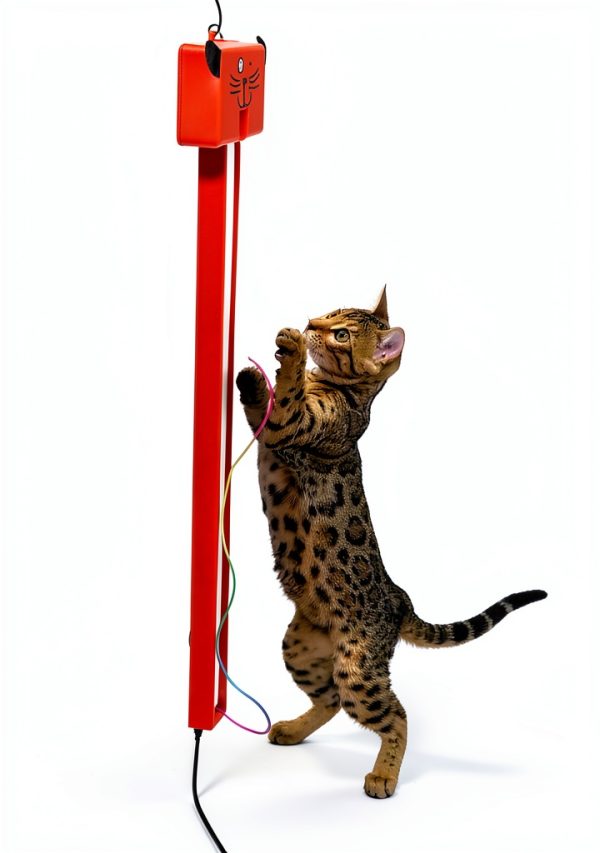 CRMADA Fling Ama String Cat Toy Battery Operated Interactive-3