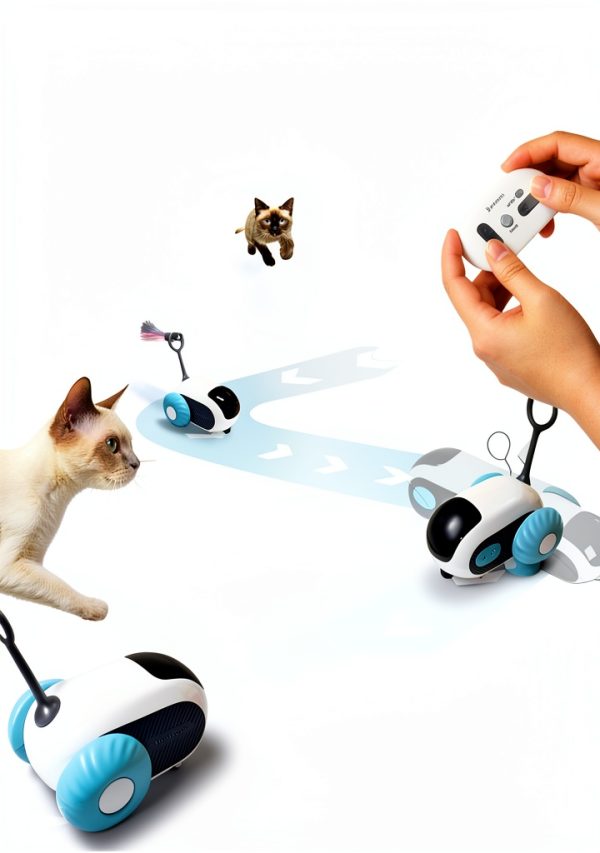 AIPERRO Interactive Cat Toy Remote Control Smart Obstacle-3