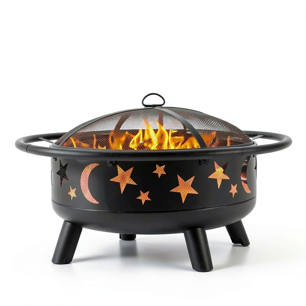 Mistmo Outdoor Fire Pit in a garden setting