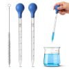 Yolev Glass Pipette Set Reusable Graduated Droppers Lab-0