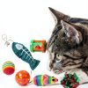 Kole Christmas Cat Stocking Toy Set for Feline Play-2