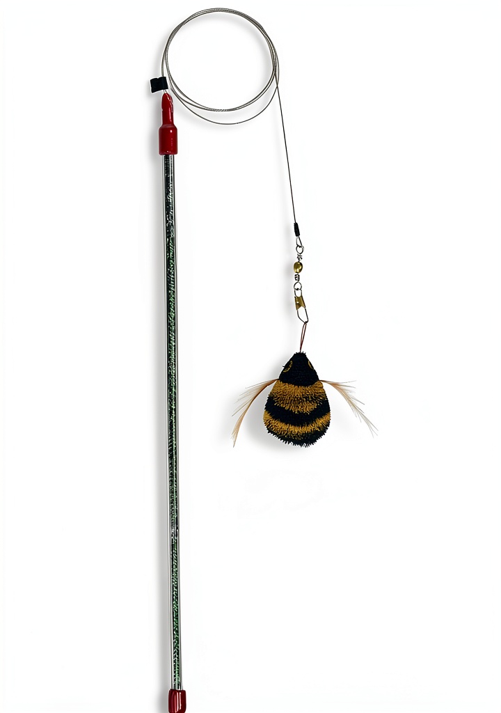 Go Cat Da Bird teaser wand toy in use with a playful cat