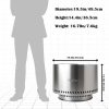 VivaGarden Smokeless Fire Pit Stainless Steel Outdoor-2