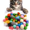 PietyPet Cat Toys Pack 60pcs Balls Springs Mice Play-5