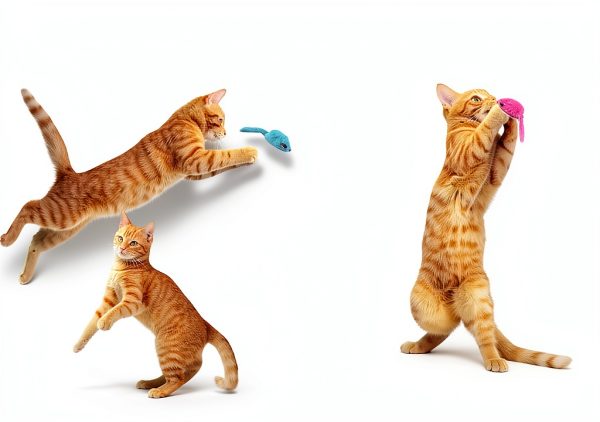 MeoHui Cat Toy Mice Faux Fur Rattling Catnip Filled-6