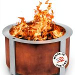Breeo Smokeless Fire Pit Corten Steel Outdoor Patio-0