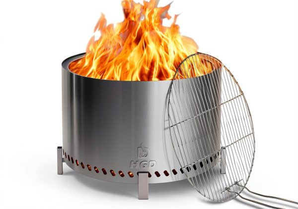 HGD Smokeless Fire Pit Stainless Steel Grill Outdoor-0