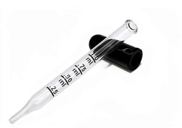 AOMI Glass Dropping Pipette 1ml Reusable Clear-4