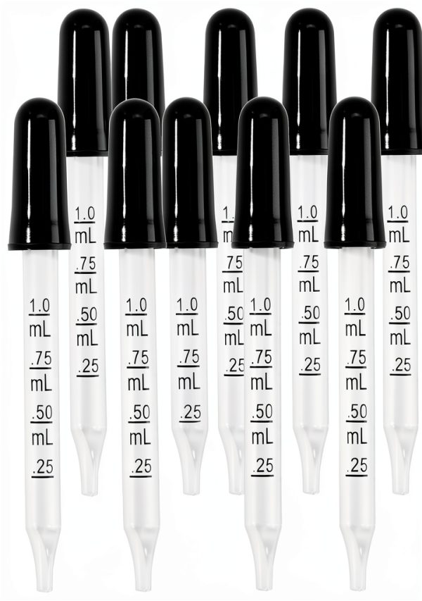 AOMI Glass Dropping Pipette 1ml Reusable Clear-0