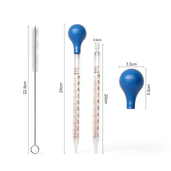 ITISMUNGO 10ml Glass Pipette Set for Lab Use-1
