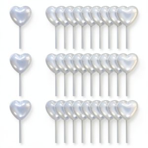 AQSXO Clear Plastic Heart Pipettes-0