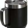Stanley Stay-Hot Camp Mug 12oz Black 2.0 Press-Fit Drink-Through Lid-2