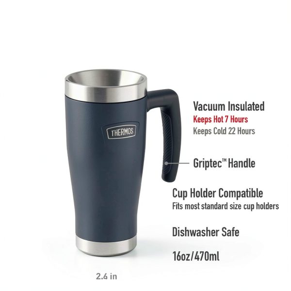 Thermos Icon Series Stainless Steel Mug Granite 16 oz Insulated-1